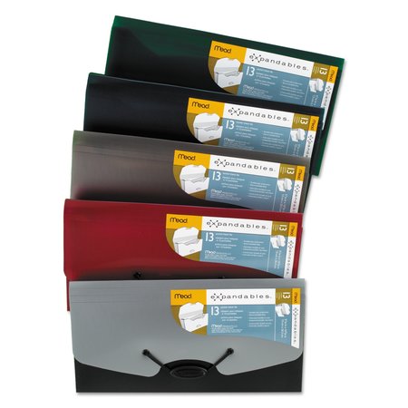 Mead Expandable File, 13 Pocket, Assorted Colors 35904